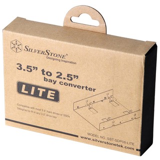SilverStone 銀欣SDP08-Lite 3.5吋轉2.5吋硬碟轉接架 現貨 廠商直送
