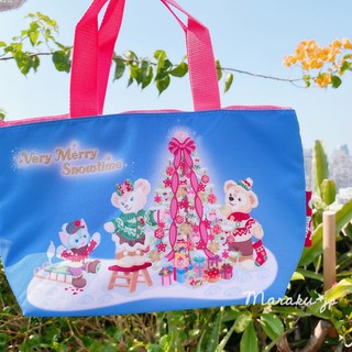 海洋迪士尼園區限定 聖誕節 萬聖節 Duffy 雪莉玫 達菲熊 畫家貓 傑拉東尼 手提袋 保溫袋 保冷袋 便當袋 環保袋
