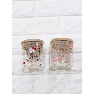 日本代購kitty雙子星下午茶時光密封玻璃瓶(特價)