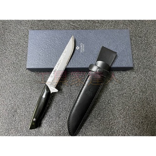 「工具家達人」 手作 藤次郎 VG-10 黑打 大馬士革 獵刀 登山刀 露營刀 登山 露營 狩獵刀 水果刀 野外求生
