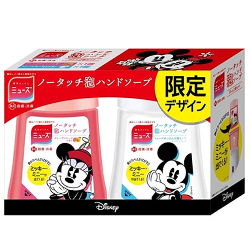 日本進口 Muse 感應式泡沫給皂機 專用補充液組~迪士尼限量版 米奇&amp;米妮✿ 貨號： 4906156802580 容量