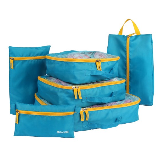 『小妹的店』韓式旅行六件組 行李箱壓縮袋 旅行收納袋 收納袋 束口袋行李箱整理袋 盥洗包