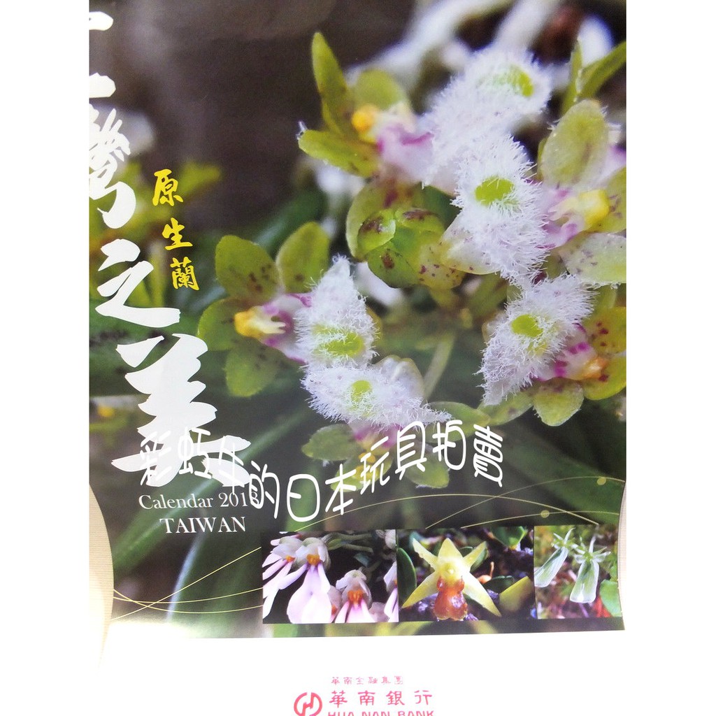 2018 月曆 107年 華南銀行 台灣之美 原生蘭 蘭花 年曆