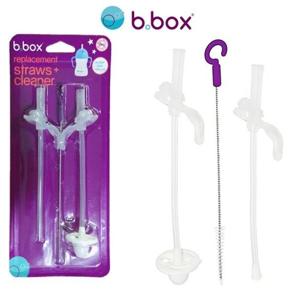 澳洲 b.box 第二代 替換吸管 升級版水杯吸管+清潔刷 板橋【uni-baby】