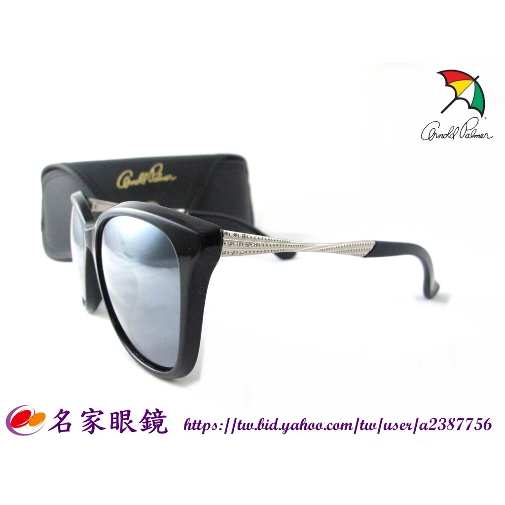 《名家眼鏡》Arnold Palmer 韓系金屬造型配大方圓水銀偏光太陽眼鏡 AP.11687 C025【台南成大店】