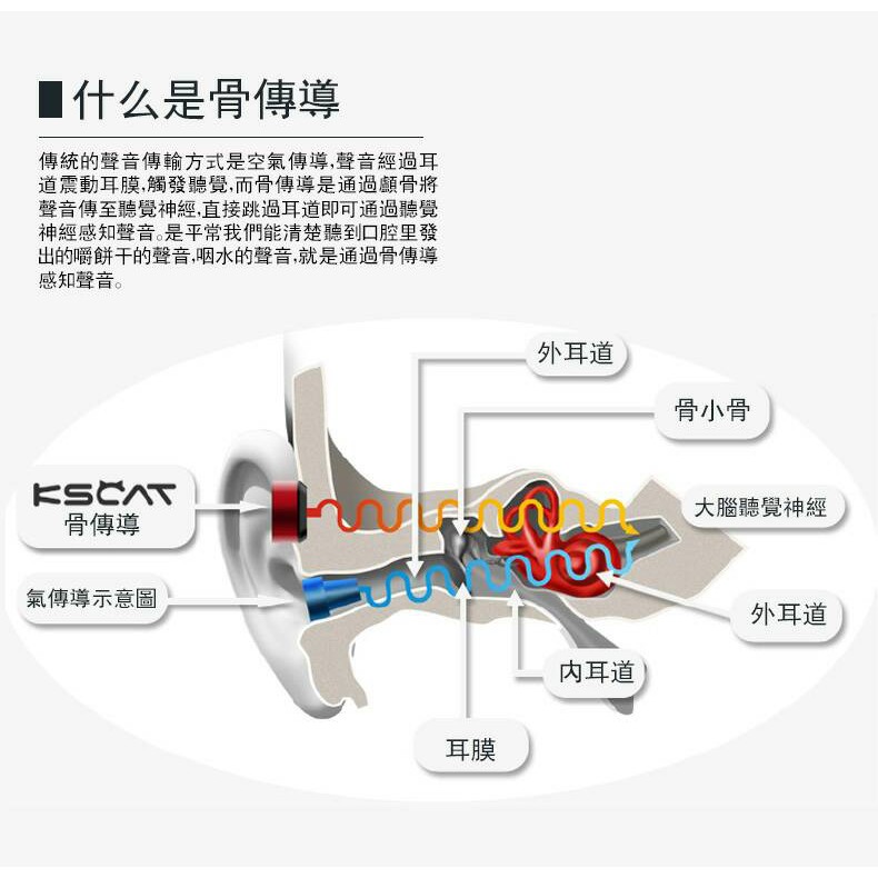 Walson 威爾生t Free Ipx5 防水骨傳導藍芽耳機後掛式立體聲耳機藍芽4 0 Edr 3代 蝦皮購物