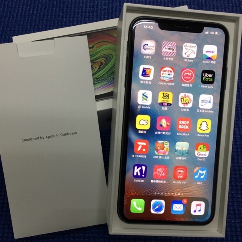 二手 近全新 太空灰 iPhone XS Max 256g 台中可面交 256gb 非64g