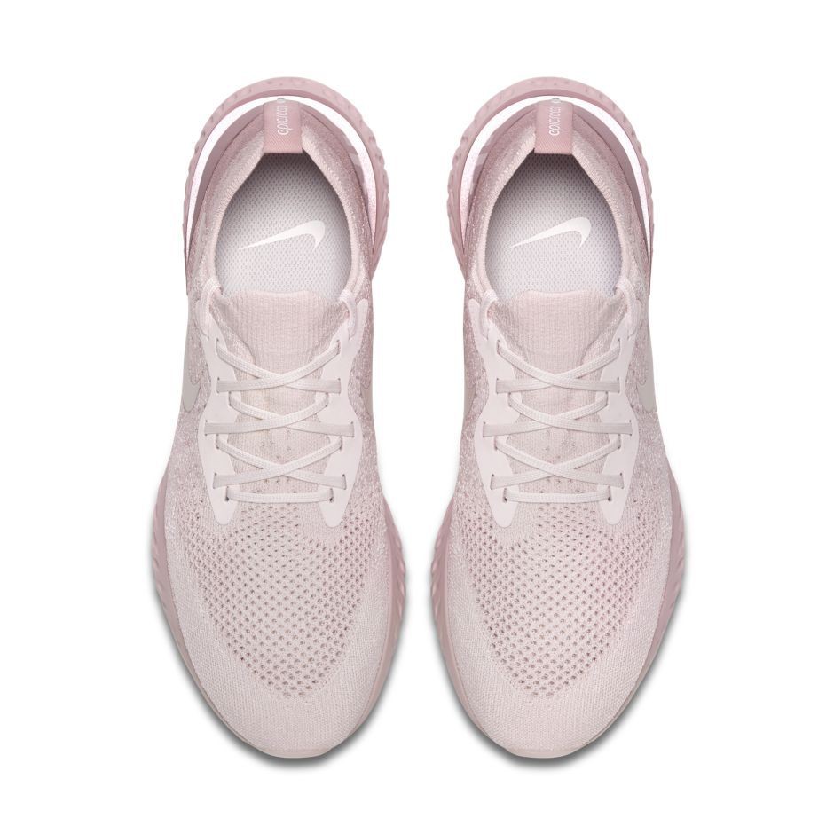 nike epic react flyknit pearl pink women's running shoe