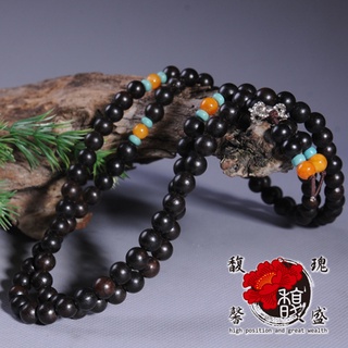 8MM金剛黑檀木108顆念珠l檀木圓珠l串串手環l唸珠平穩l開運事業-馥瑰馨盛NS0648-蝦皮店到店