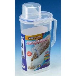 (K2033) 皇家保鮮萬用桶-大 ~ #臺灣製造#米桶#飼料桶#附量杯#冷水壺#乾糧#乾貨#咖啡豆
