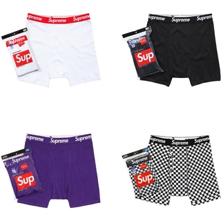 『Zoopreme-現貨』Supreme®/Hanes® Boxer Briefs 黑色/白色/紫色/格紋