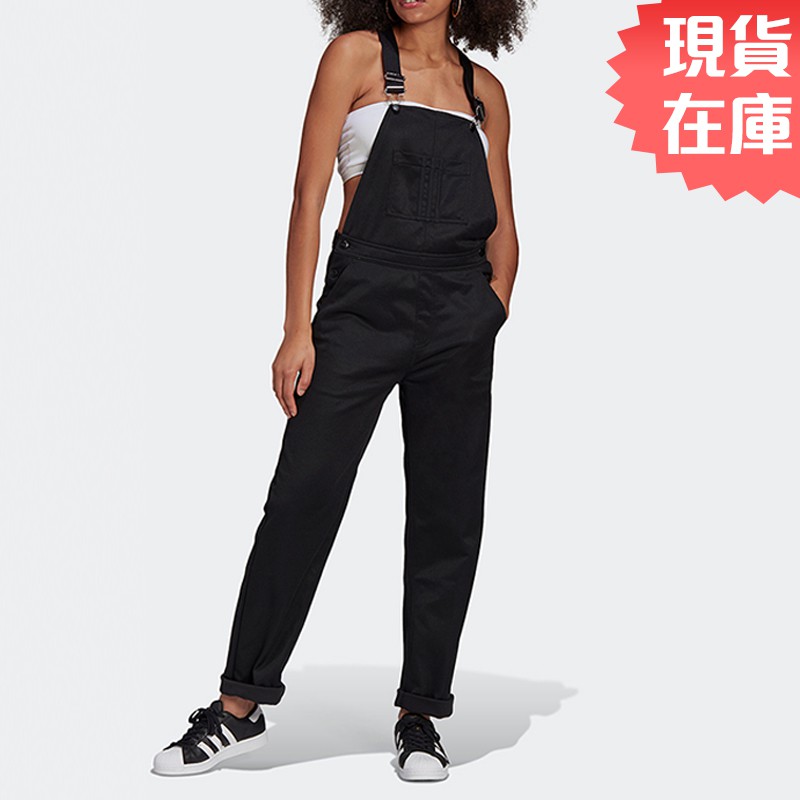 Adidas 女裝 長褲 連身褲 吊帶褲 R.Y.V. 黑【運動世界】GN4261