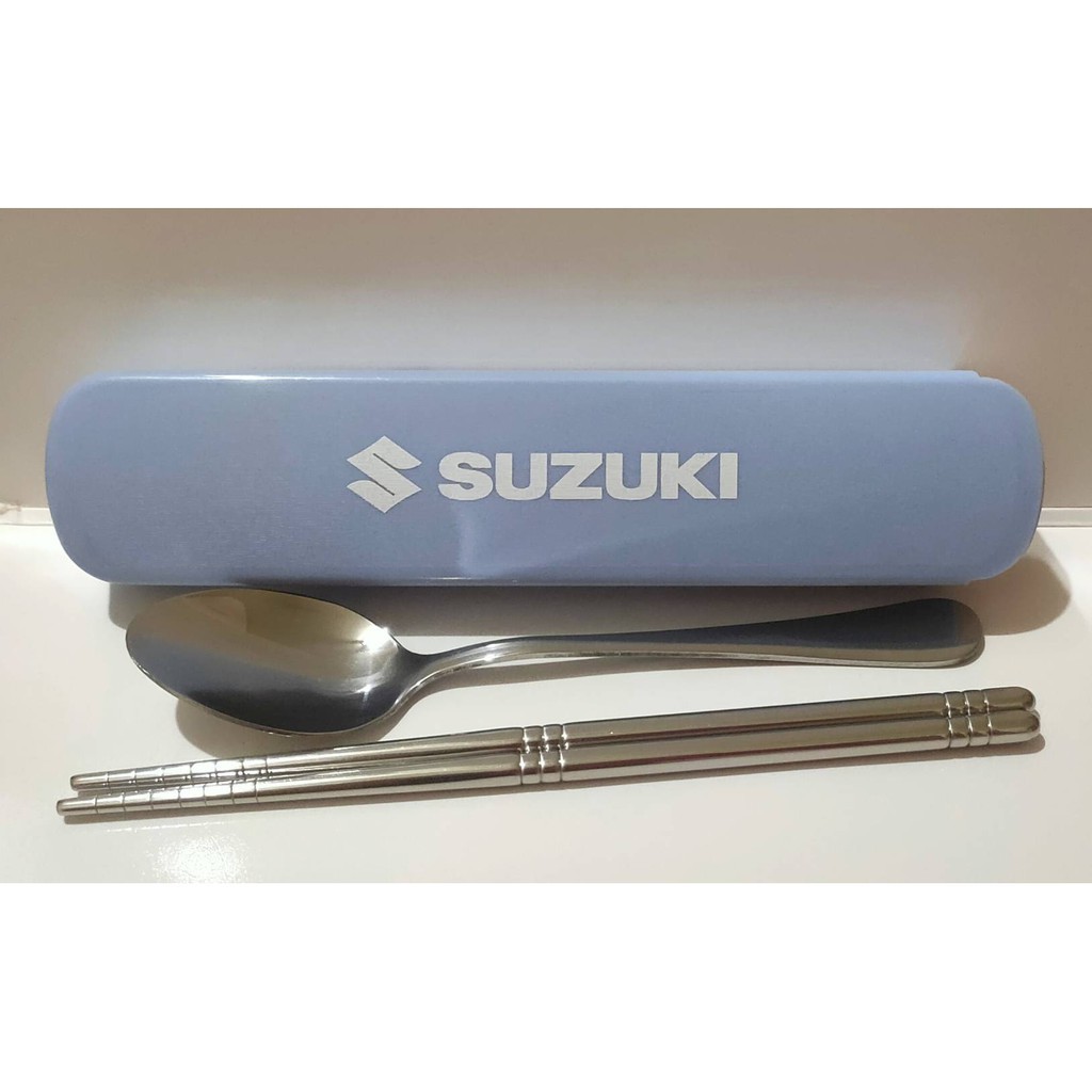 Suzuki原廠 不鏽鋼環保餐具(湯匙+筷子) 環保又實用的好東西(全新品)