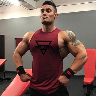 Muscleguys肌肉健身兄弟歐美時尚夏季新款 運動服男士健身背心 跑路訓練服私人定製 現貨 下殺