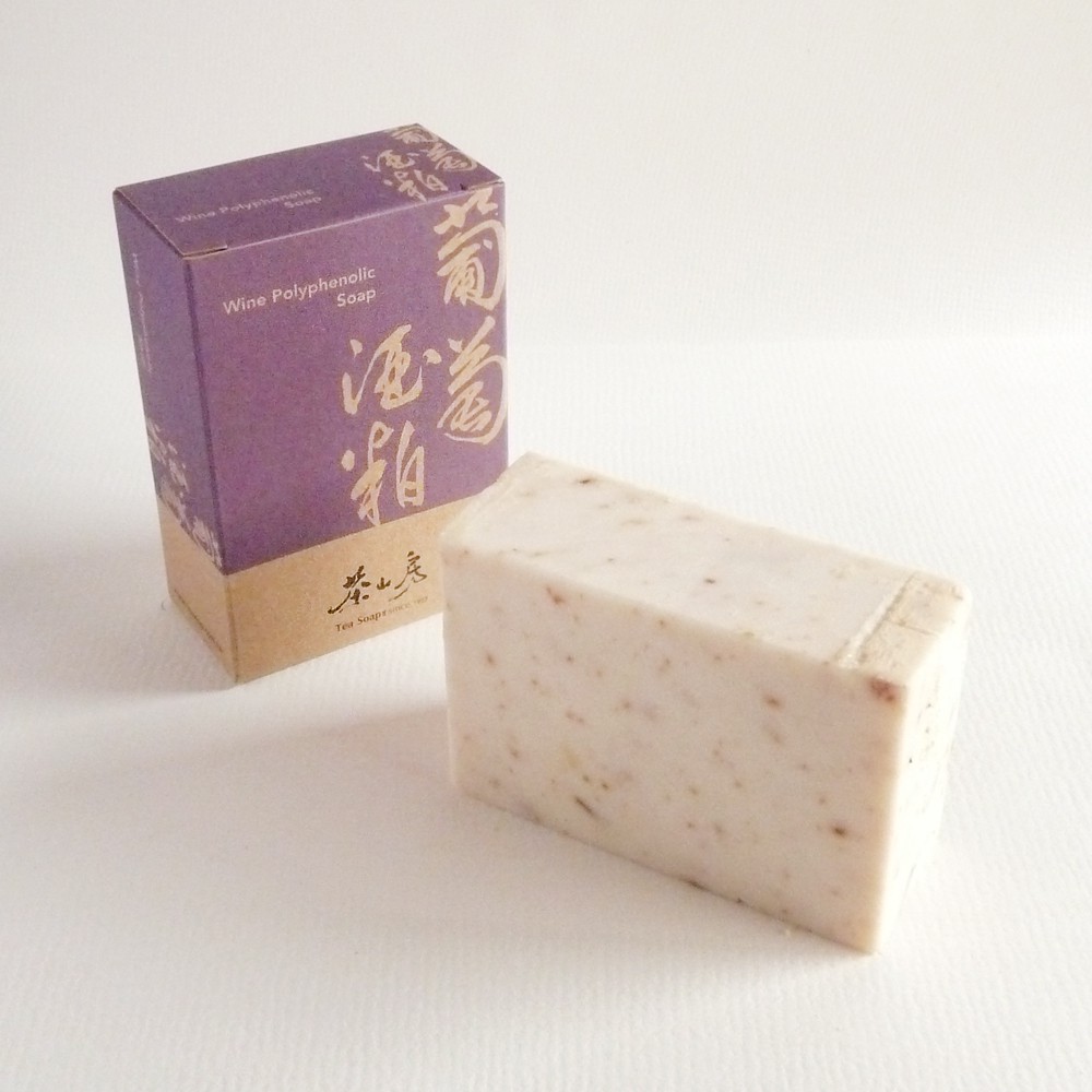 【茶山房】葡萄酒粕皂 手工皂100g 水果香氣 葡萄多酚 混合性膚質適用