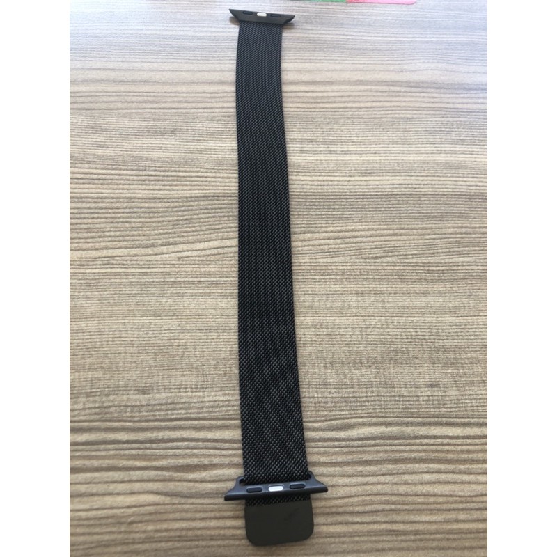 全新 副廠 Apple Watch 強力磁吸 米蘭錶帶 黑色 42mm 44mm 使用