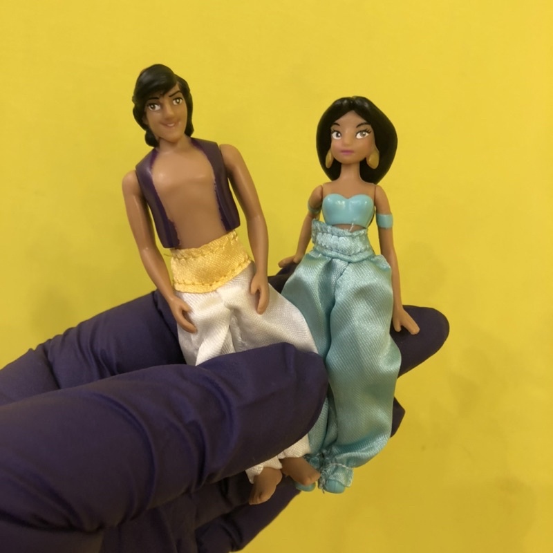 迪士尼 阿拉丁 茉莉公主 人偶 公仔 玩具 衣服可穿脫 可動