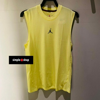 【Simple Shop】NIKE JORDAN LOGO 籃球背心 訓練 排汗 運動背心 黃色 DM1828-706