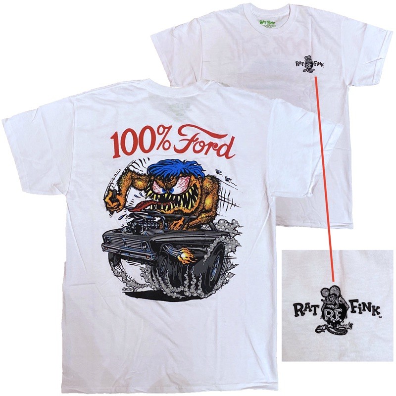 美版 RAT FINK T-Shirt - 100% Ford 福特肌肉車