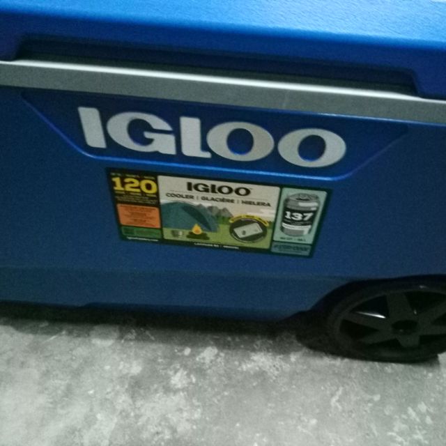 ！已售福利品搬家清倉！IGLOO 85公升滾輪式冰桶