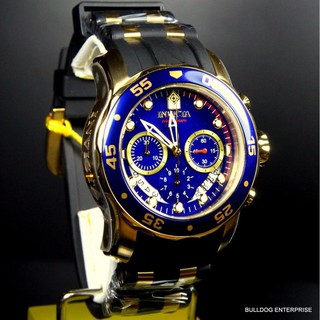 台灣保固英威塔Invicta 6983 Pro Diver潛水錶石英錶男士錶潛水員計時 日本機芯藍色錶盤黑色橡膠男錶手錶