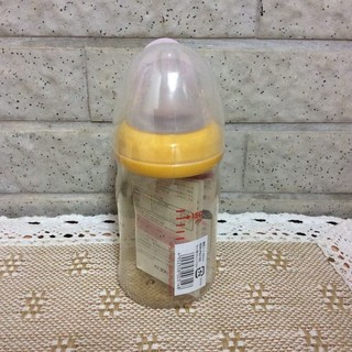 日本 pigeon 母乳實感寬口徑 PPSU奶瓶 160ml 黃色奶瓶-仙貝寶寶