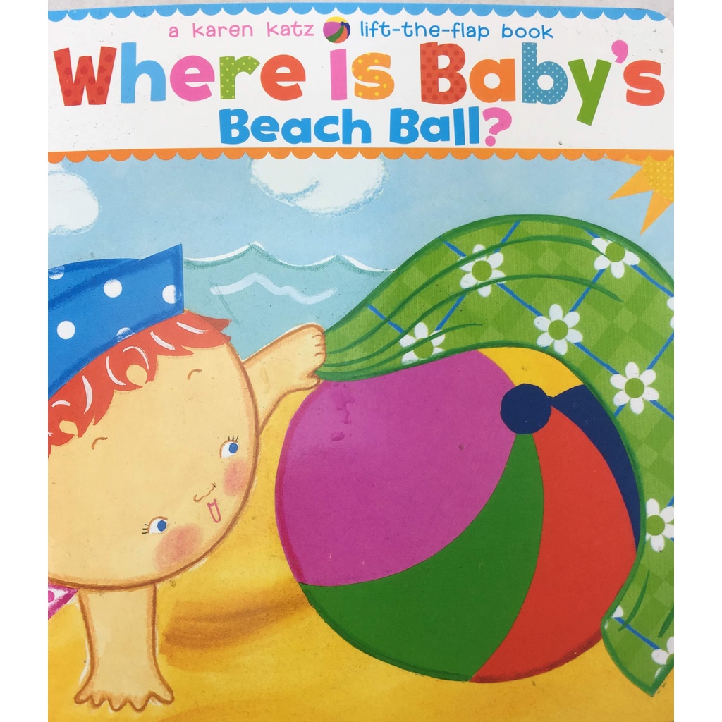 【全新折扣-硬頁翻翻書】Where Is Baby's Beach Ball?- Karen Katz (-WIBB-)