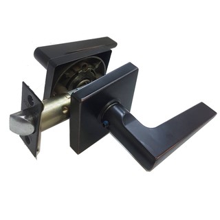 加安 LA2X703P 現代風系列通道鎖 60 mm 古紅銅 方套盤 水平把手鎖 水平鎖 管形板手鎖 內外側板手可互換