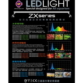 ZX系列 3尺水草專用燈 3尺燈 水草燈 白燈 跨燈 LED燈 雅柏 UP 燈 金金水族