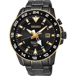 SEIKO WATCH 精工Sportura系列雙時區KINETIC人動電能腕錶 型號：SUN026J1【神梭鐘錶】