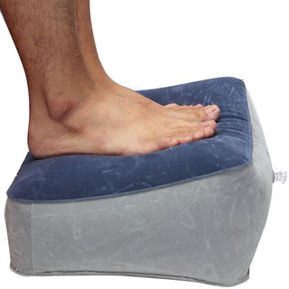 可膨脹的旅行腳蹬腳凳枕頭 - 幫助減少飛行中的風險 旅行充氣腳墊靠墊 充氣旅行腳休息腳枕枕頭氣墊徒步旅行露營休息枕頭