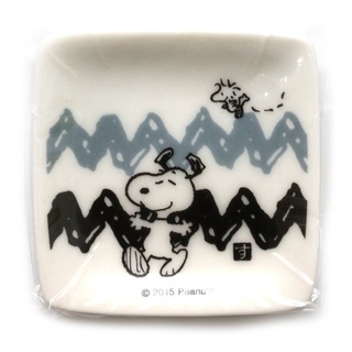 PEANUTS SNOOPY史奴比和風曲線小磁碟(日本製)