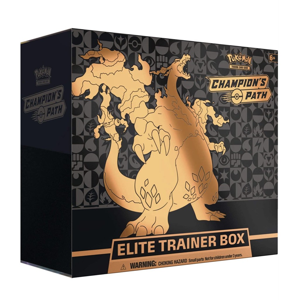 【小熊】PTCG 美版 噴火龍禮盒 肥包 Champion's Path Elite Trainer Box 官方正版