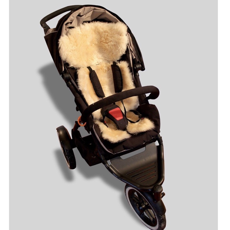 紐西蘭進口 Bowron sheepskins  推車 安全座椅 嬰兒毯 餐椅  羊毛坐墊