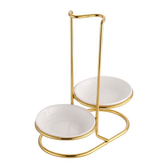 不鏽鋼湯勺架 金色服務勺 火鍋勺過濾勺餐桌置物架 湯殼架