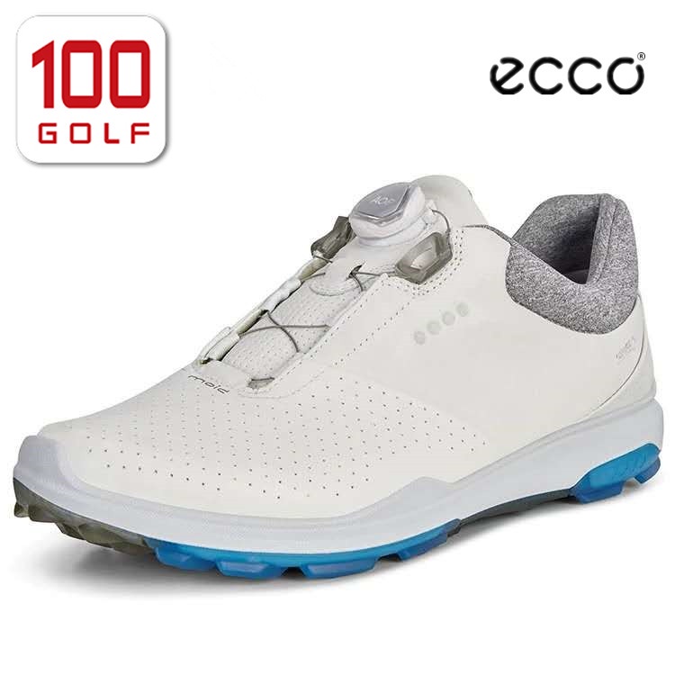 Ecco 男士高爾夫球鞋【BOA 鈕扣】透氣戶外休閒鞋 BIOM3 155814