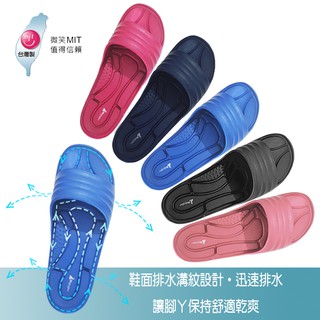 MIT臺製造防滑排水設計寬版拖鞋 室內拖鞋 防滑吸震 乾爽舒適 臺灣專利設計 排水拖鞋 EVA環保材質