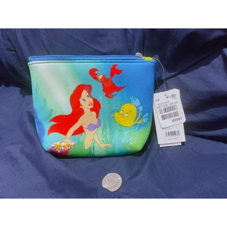 正版迪士尼小美人魚化妝包手拿包收納包