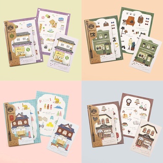 MIND WAVE 小鳥町商店街文房具 第三彈 信封信紙組 - 共四款 ( 57818~57821 )
