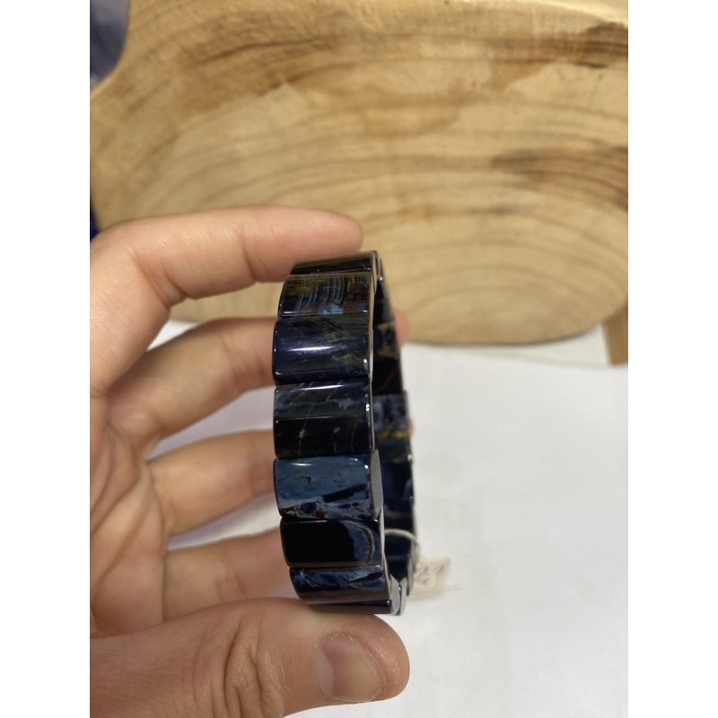 D338天然寶石/藍彼得石手排/寬14.5mm 寬約：14.5mm 重量約:37.7g