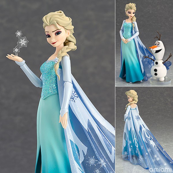 出清【figma308 冰雪奇緣 】Frozen 艾莎ELSA 雪寶 可動換臉公仔模型