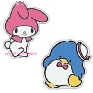 asdfkitty*美樂蒂 山姆企鵝 大貼紙-冰箱.微波爐.玻璃都可貼-歐美正版商品