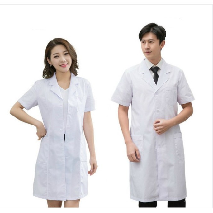 现货白袍男女醫生服長袖 短袖半身工作服醫師服實驗衣 蝦皮購物