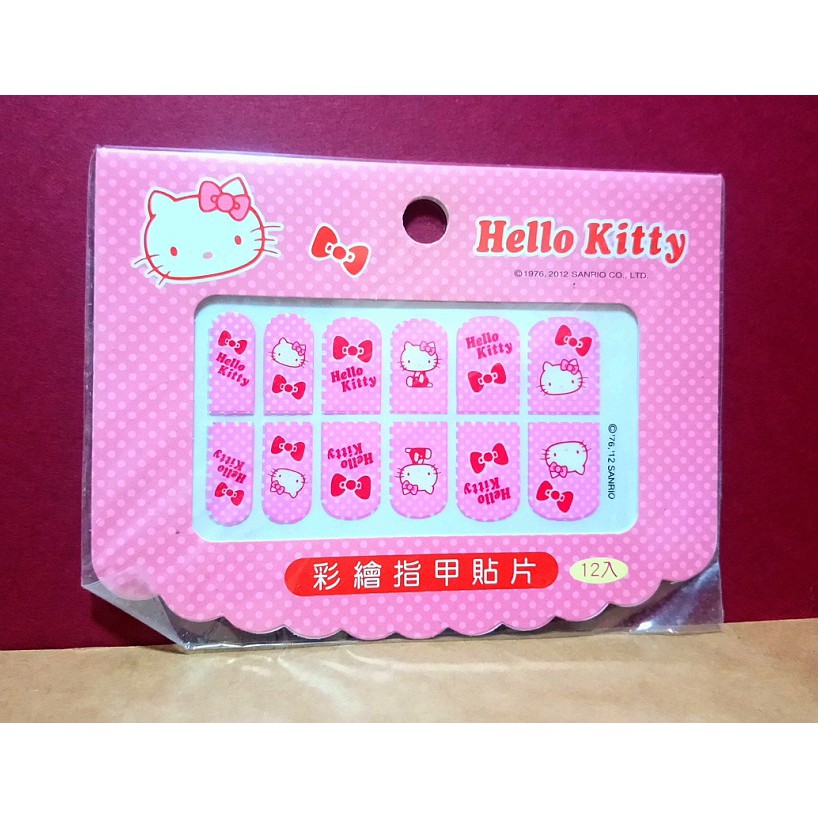 Hello Kitty 彩繪指甲貼