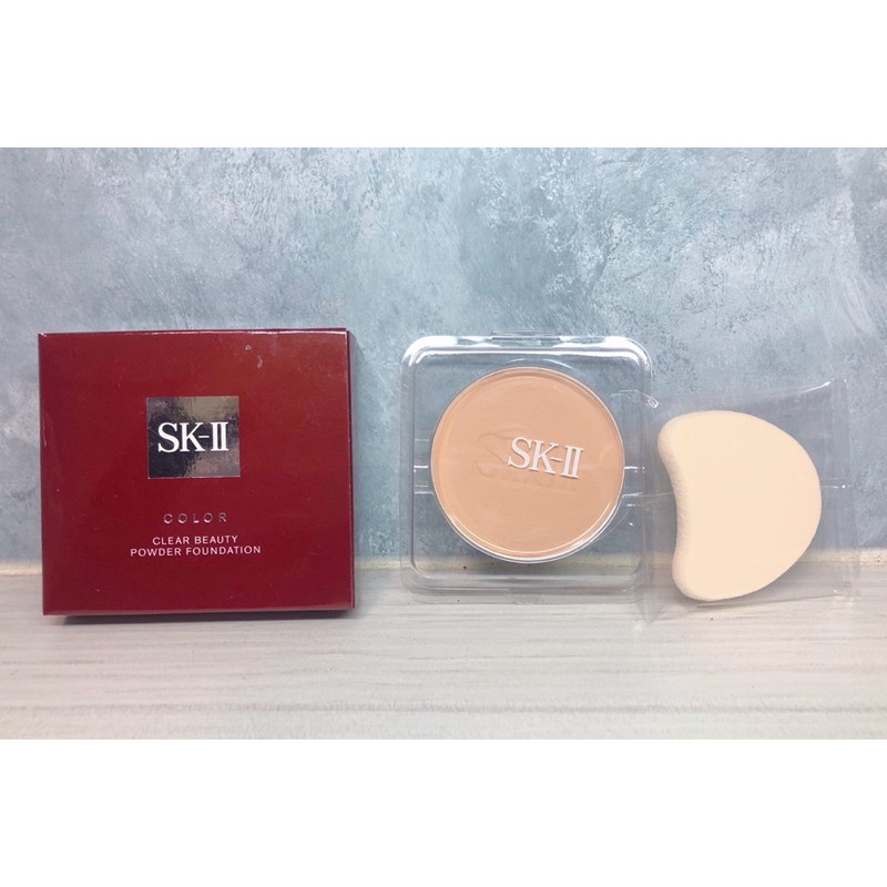 🎀正品 百貨專櫃購入🎀 SK-II / SK2 上質光.晶透柔潤保養粉餅蕊+粉撲（#320）