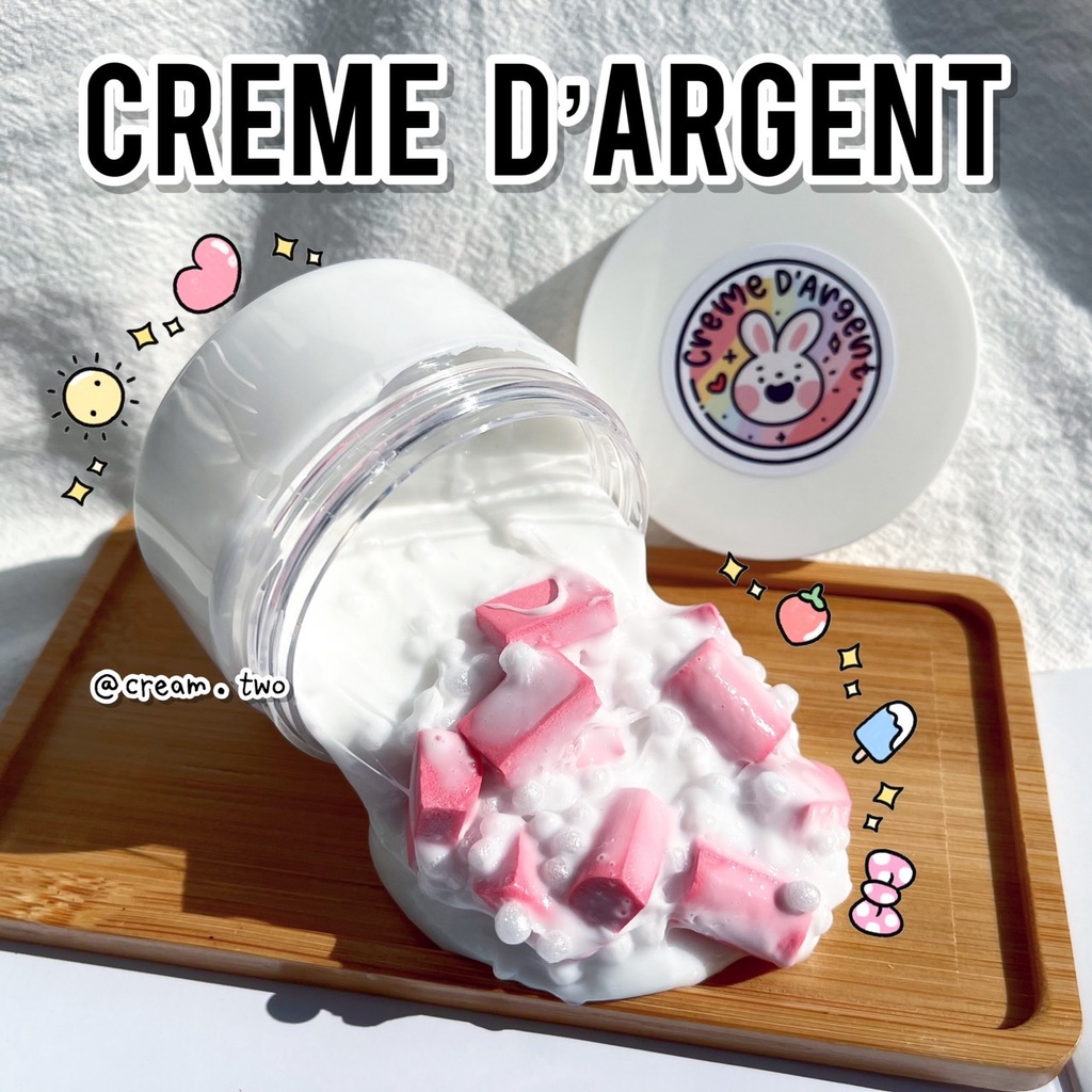 🍓草莓條Slime | 史萊姆 粒粒 舒壓療癒 ins風 奶油兔史萊姆🐰