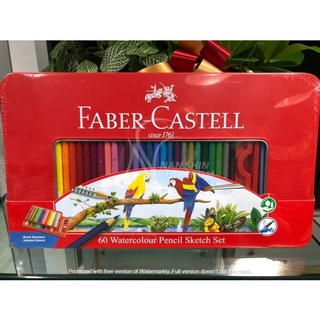【輝柏 Faber-Castell】水性/油性色鉛筆60色(鐵盒裝)
