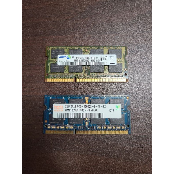 筆電記憶體 2GB兩片隨便賣DDR3