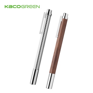 【KACO】時尚質感鋼珠筆 原木/晶鑽 (臺灣現貨) 黑筆 德國施耐德筆芯 禮物 送禮
