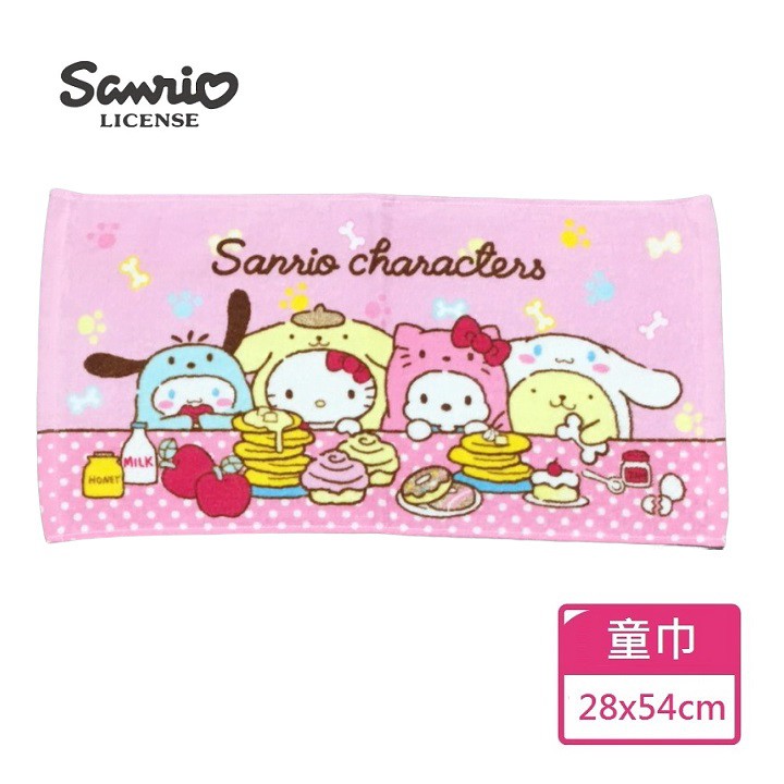 【Sanrio三麗鷗】狗年行大運童巾-甜點 100%棉 28x54cm